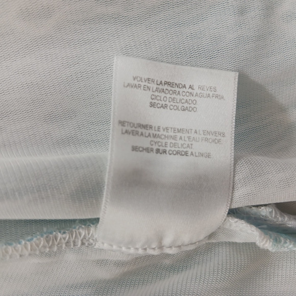 T-Shirt Sz L Blue Butterfly Watercolor Romantic Whimsycore Fairy Soft Girl Boho - Picture 11 of 12